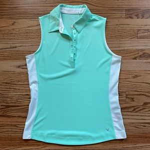 NWT Callaway M Golf Sleeveless Polo
